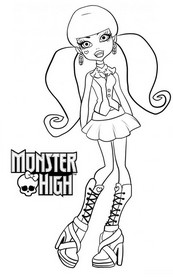 coloriage monster high draculaura